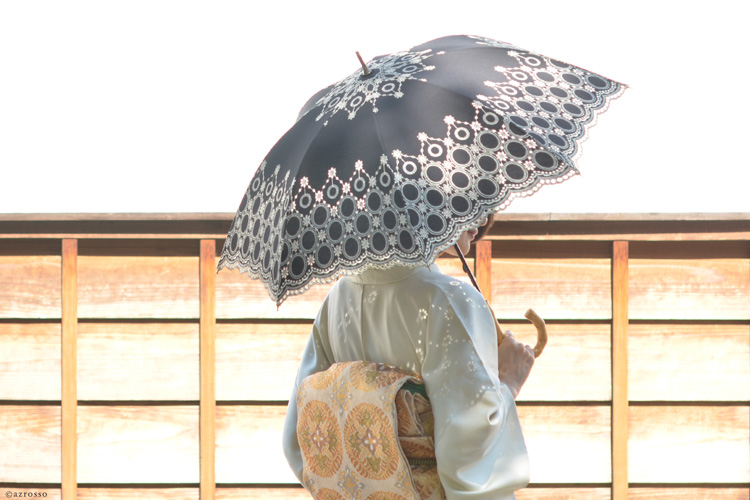 マラガバリアのレース刺繍日傘